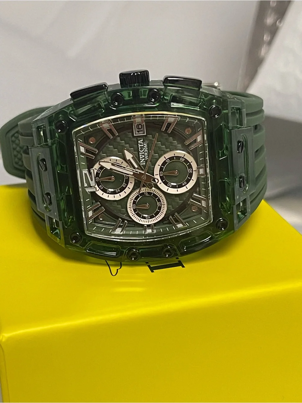 Invicta S1 Rally Men's Watch - 42mm, Green & Silver new